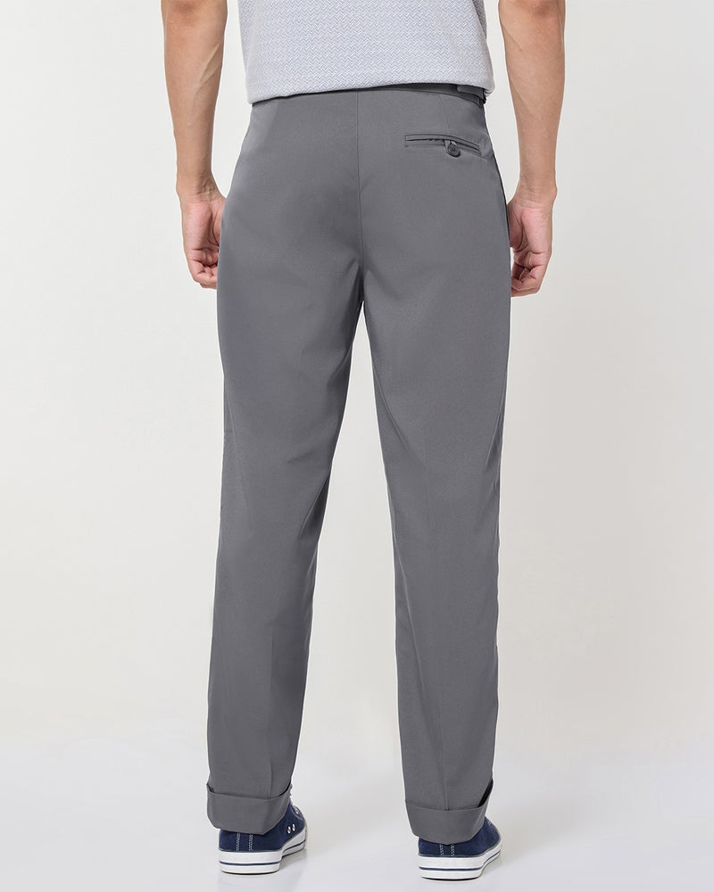 bewakoof Men's Grey Gurkha Pants - Image 3